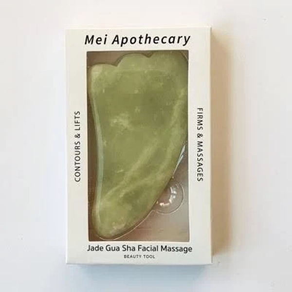 Mei Apothecary Jade Gua Sha Facial Massage Beauty Tool