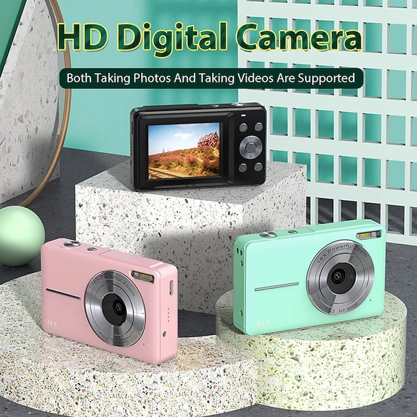 Digital Camera 1080P 44MP Vlogging Camera with LCD Screen 16X Zoom Compact Portable Mini Rechargeable Camera Gifts for Students Teens Adults Girls Boy