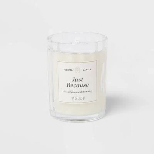 Threshold Just Because Glass Jar Candle