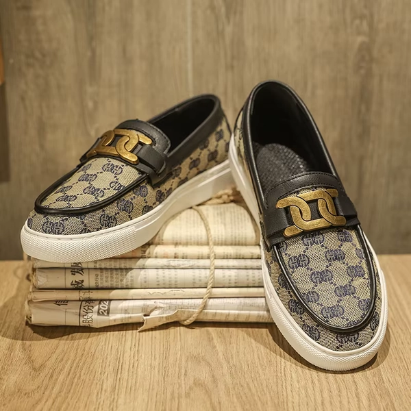 2025 New Bussiness Casual Shoes for Men Low-top Fashion Loafers Slip On Flat Boat Shoe Mens Luxury Leather Shoes - AliExpress 322