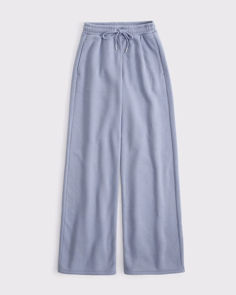 High Rise Sunday Wide Leg Sweatpant