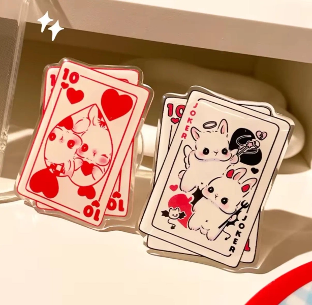 Kawaii Poker Bunny  popsocket - Cute phone grip