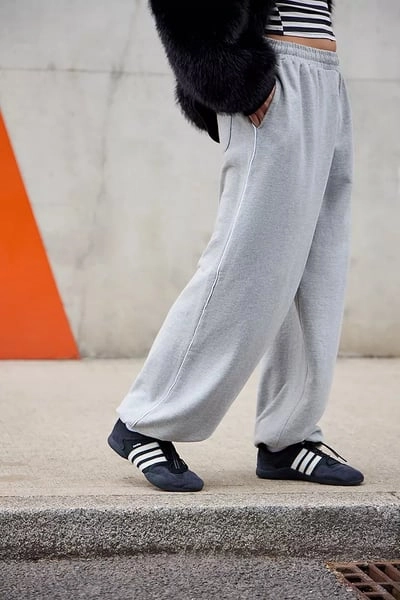 iets frans... Grey Harri Baggy Joggers
