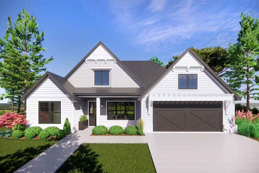 Plan 818026JSS: New American Craftsman Plan with Split-bedroom Layout