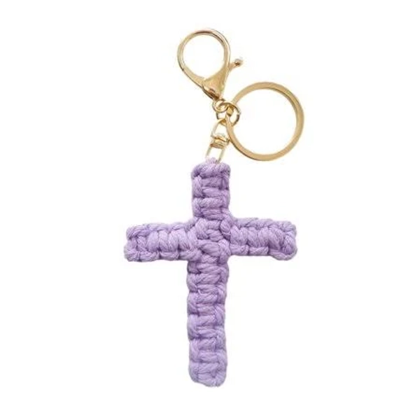 KRYTJACZ Men's Braided Cotton Cross Keychain