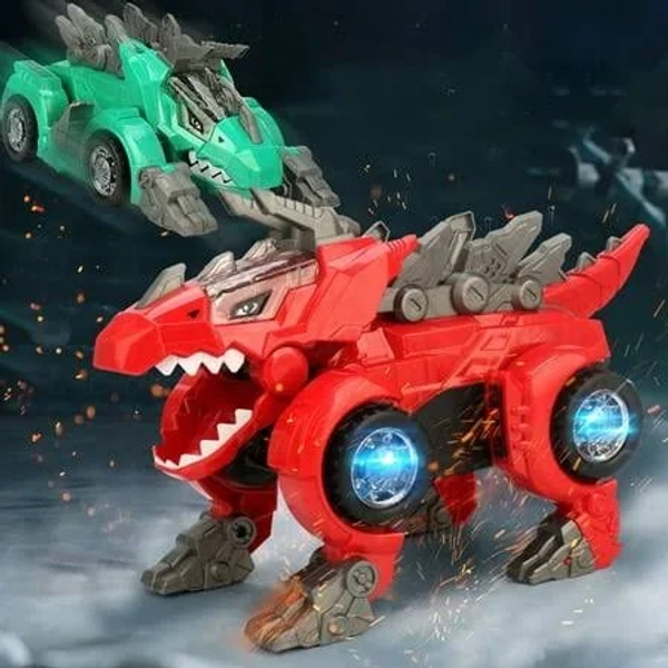Msgweeeg Toy Car Gifts for Boys 6-8 Toys for Boys 2-3 Transforming Car Lights Automatic Transforming Children's Toys Boys Christmas Gifts 11 Year Old