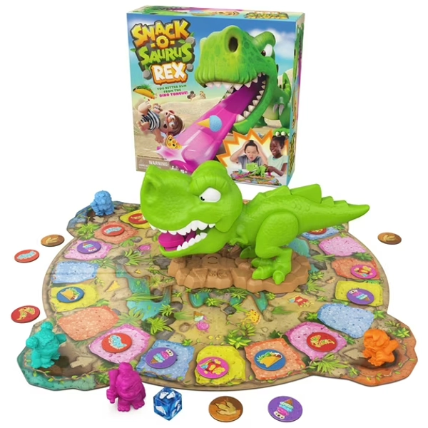 Spin Master Games, Snack-O-Saurus Rex, Interactive Dinosaur Board Game, for Kids Ages 5 & up