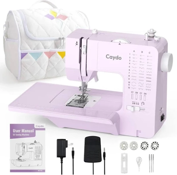 Mini Sewing Machine for Beginners - Electric with 38 Stitches, Dual Speed, Portable Storage Bag for Kids Aged 8-12