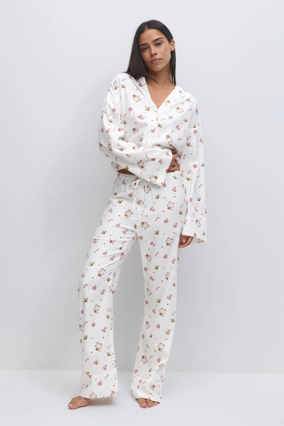 Flannel pyjamas trousers