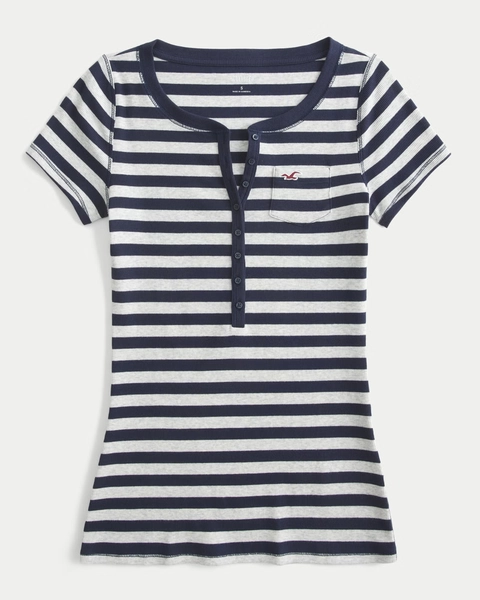 Short-Sleeve Pocket Henley