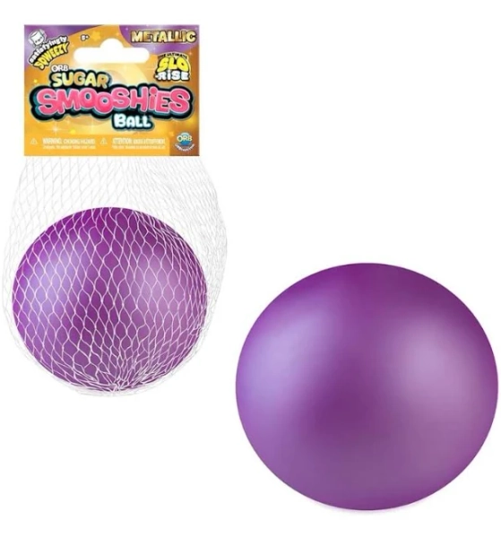 Sugar Smooshies Ball Metallic 3-Inch Squeeze Toy