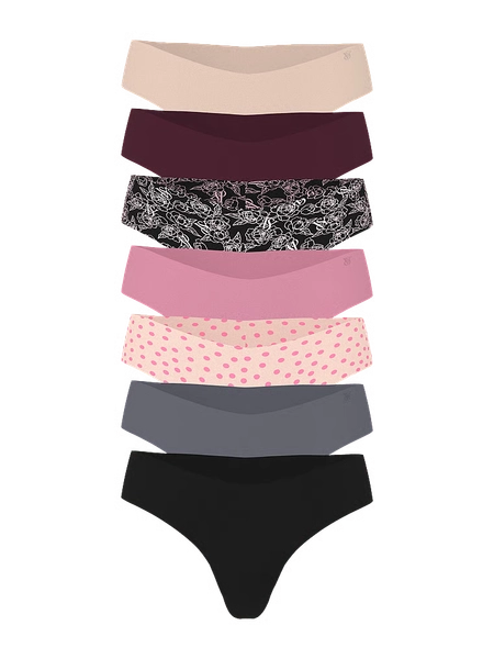 7-Pack No-Show Thong Panties