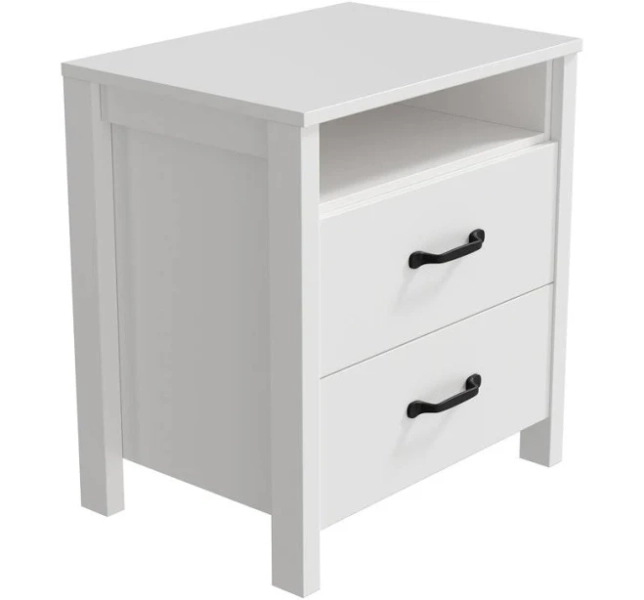George Oliver No More Bedside Clutter Drawer Nightstand