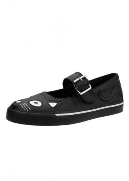 TUK Shoes Mary Jane Kitty Sneaker Black Vegan Leather