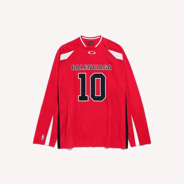 Balenciaga Nba Collaboration Oversized Long Sleeve T-shirt