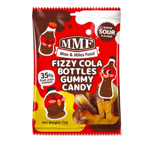 Fizzy Cola Bottles Gummy Candy 72g