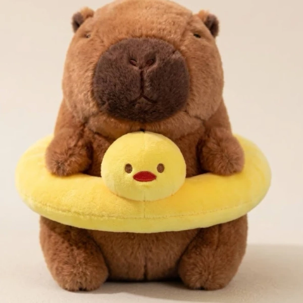 Chonky Capybara Plushie Duckie Pool Float