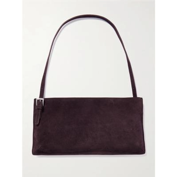 ST. AGNI - 90s Suede Shoulder Bag - Brown