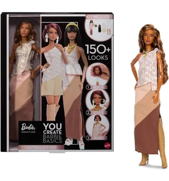Signature You Create Barbie Basics Neutral Kit 001 Doll