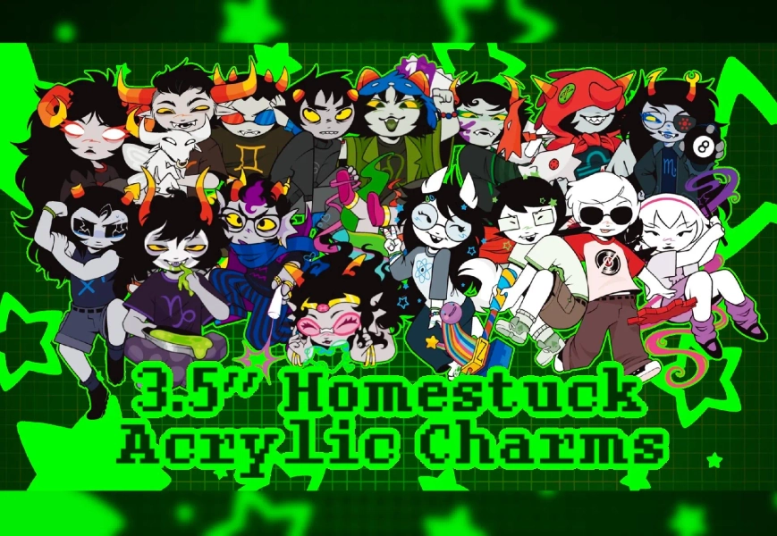 Homestuck Acrylic Charms! // Preorders ship out late November-early December!