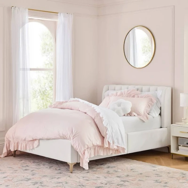 Avalon Channel Stitch 4 Drawer Upholstered Storage Bed