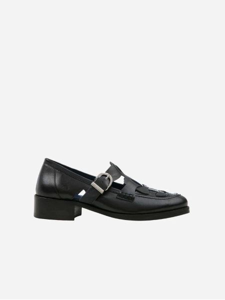Dorothy Apple Leather Vegan Shoes | Black - UK3 / EU36 / US6