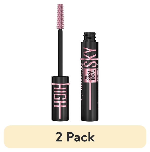 (2 pack) Maybelline Lash Sensational Sky High Lengthening Volumizing Washable Mascara, Cosmic Black - Walmart.com