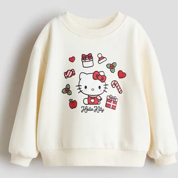 Girls h&m Light Sweatshirt with Printed Motif