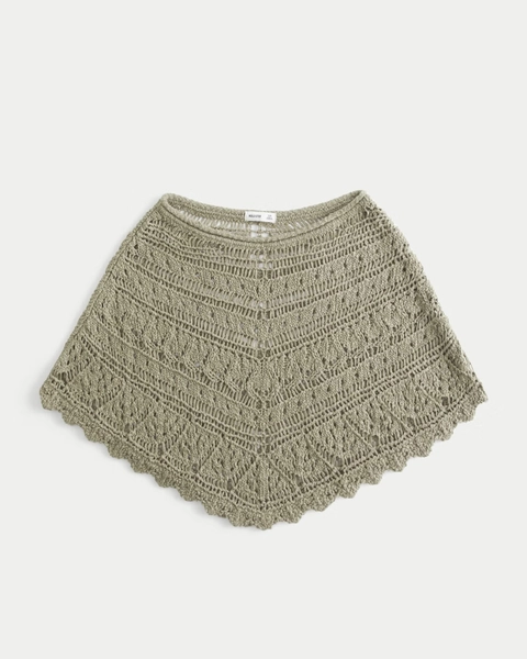 Stitchy Crochet-Style Poncho