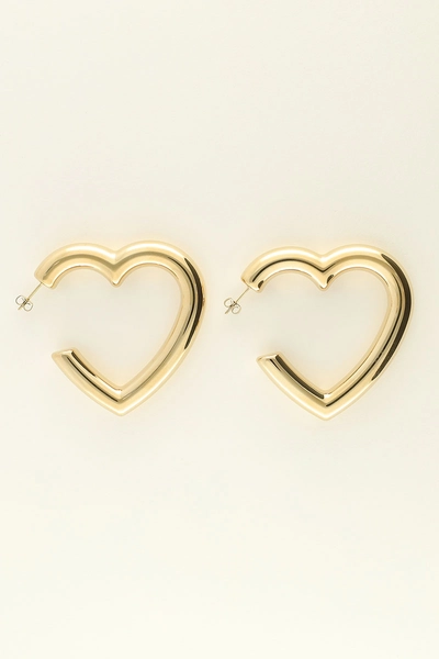 Statement oorbellen groot hart | My Jewellery