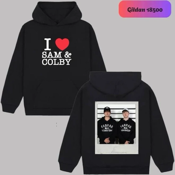 I Heart Sam And Colby Reprint Hoodie, Sam And Colby Merch Muticolor