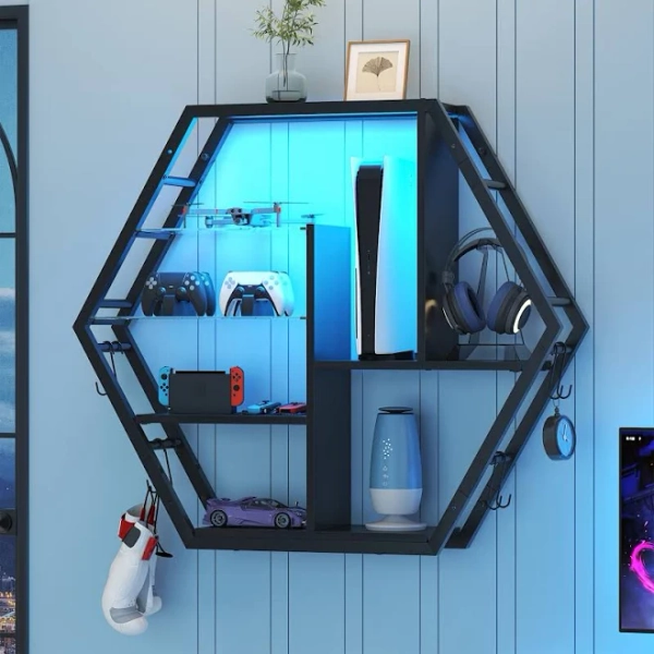 Kepptory 39 inch Large Gaming Floating Shelves