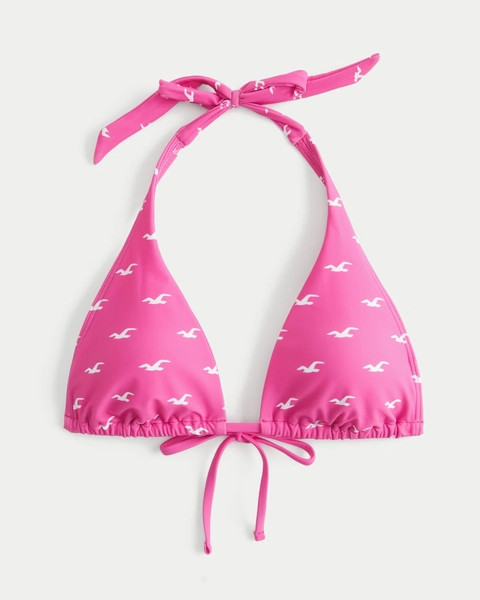 Halter Triangle Bikini Top