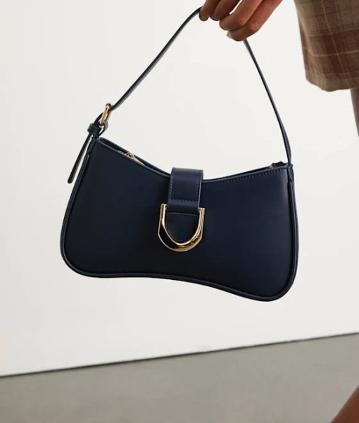 Lulus Oh-so Chic Bone Buckle Shoulder Bag