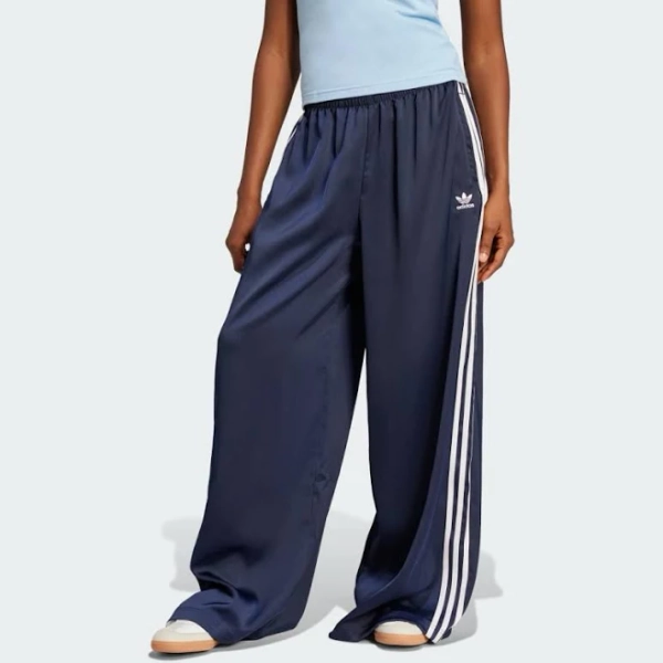 adidas Originals Women's Satin Wide Leg Track Pants
