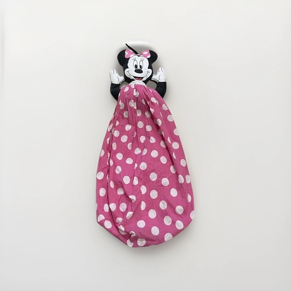 Vintage 80's Disney Minnie Mouse Hanging Diaper Holder Grocery Bag Holder Keeper