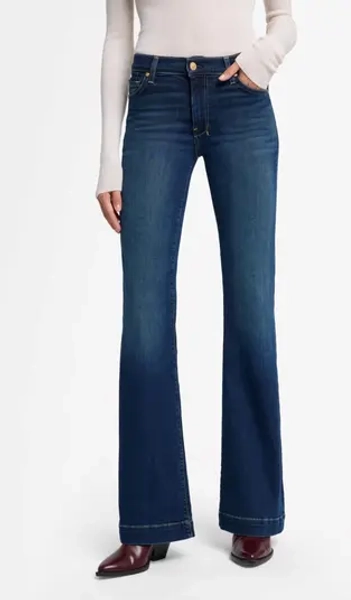Dojo Mid Rise Flare Jeans