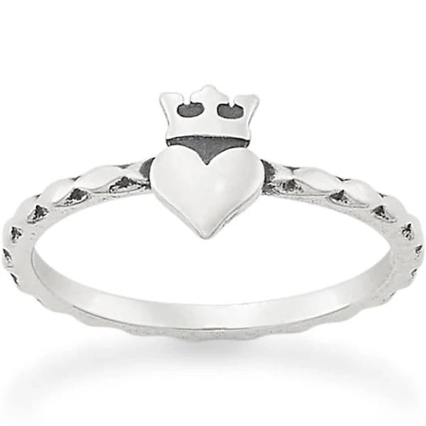James Avery Women's Sterling Silver Queen of My Heart Ring