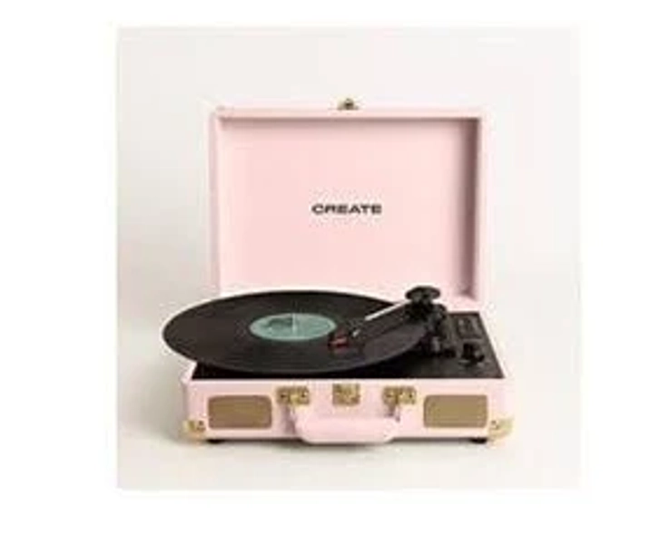create-store.com Record Player Pop Tourne-disque Portable Avec Bluetooth Usb
