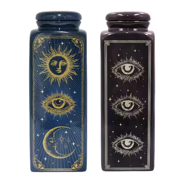 Assorted 12.75" Celestial Ceramic Container, 1pc. by Ashland®