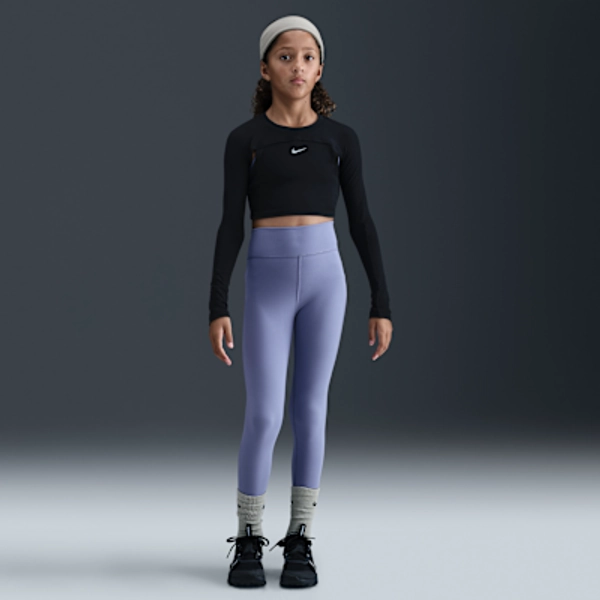 Nike One Big Kids' (Girls') Dri-FIT High-Waisted Leggings