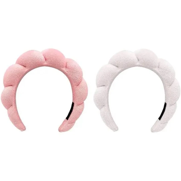 Ninja Skincare 2-Pack SoftStretch Spa Headbands