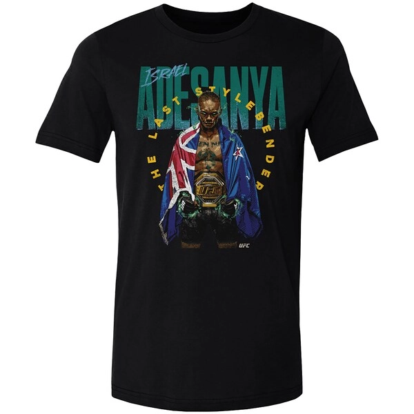 Men's 500 Level  Black Israel Adesanya "Stylebender" Flame T-Shirt