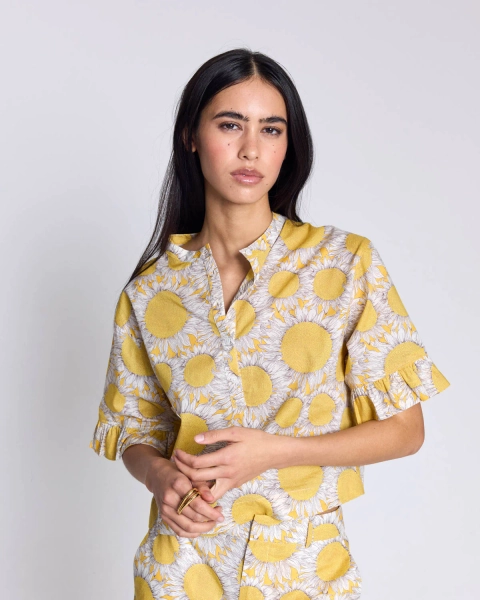 Constantine blouse with sunflower liberty print