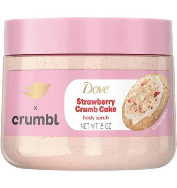 Dove X Crumbl Strawberry Crumb Cake Body Scrub
