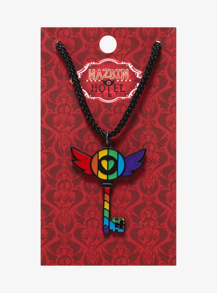 Hazbin Hotel Pride Key Necklace
