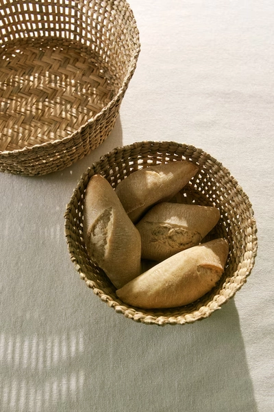 2-piece bread basket set - Beige