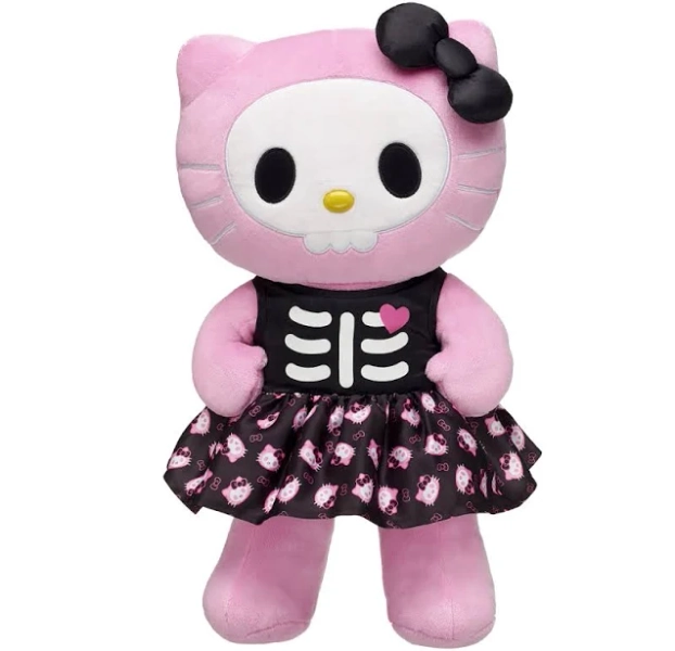 Build-A-Bear Sanrio Skeleton Hello Kitty Plush Halloween Gift Set