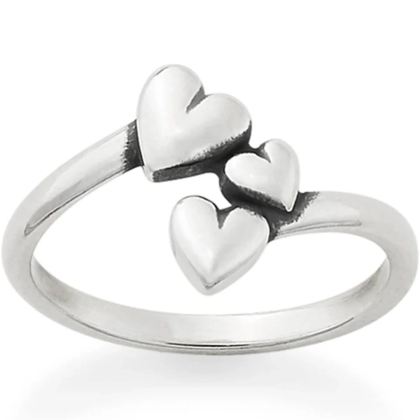 james avery Gathered Hearts Ring Womens In Sterling