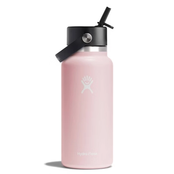 Hydro Flask 32oz Wide Mouth Flex Straw Bottle - Trillium: BPA-Free, Vacuum-Insulated
